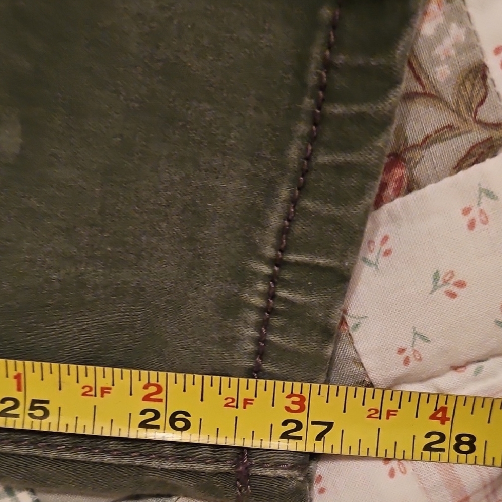 Kardashian Kollection Women's Moto Light Army Green Tappered Ankle Jeans - Picture 8 of 11